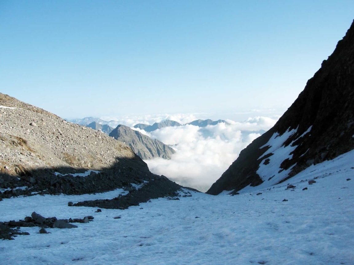 Glacier sky. Холодный пик.