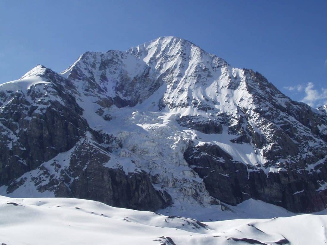 Висота снігу гірську вершину, зима, лід, холодної, льодовик, краєвид