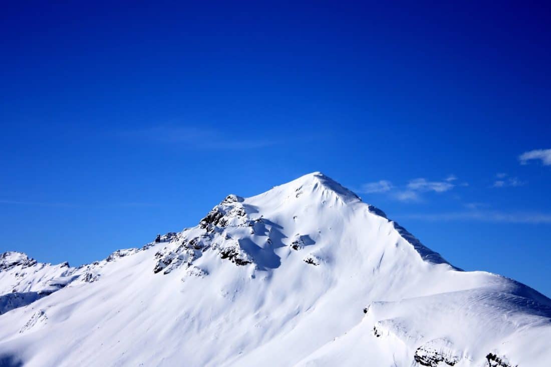 neve, altitude, céu azul, inverno, montanha, frio, geleira, paisagem, gelo