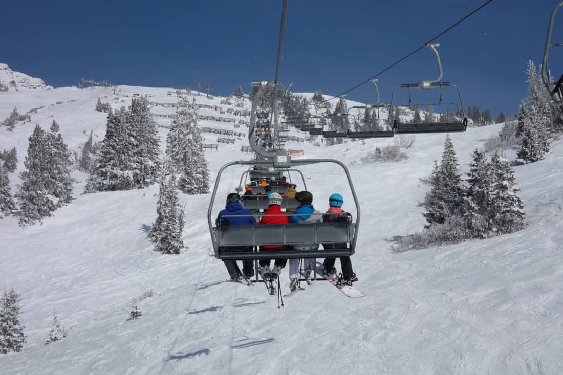 눈, 겨울, 추위, 산, 스키, 사람, chairlift, 스포츠