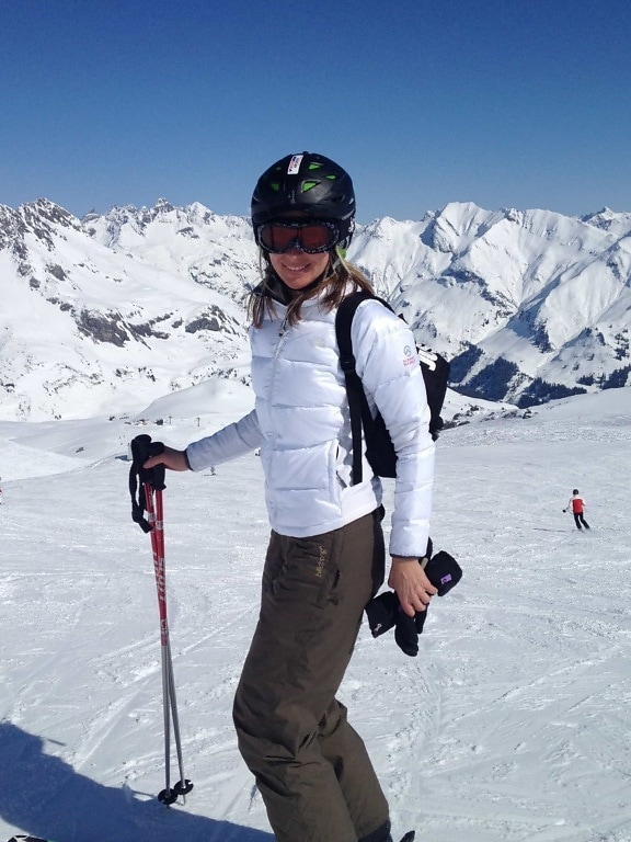 neve, inverno, esquiador, gelo, esporte, esqui, mulher, óculos de proteção, aventura, montanha