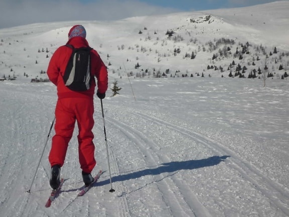 катання на лижах, спорт, сніг, зима, гори, холодно, лижник, льоду, пригода