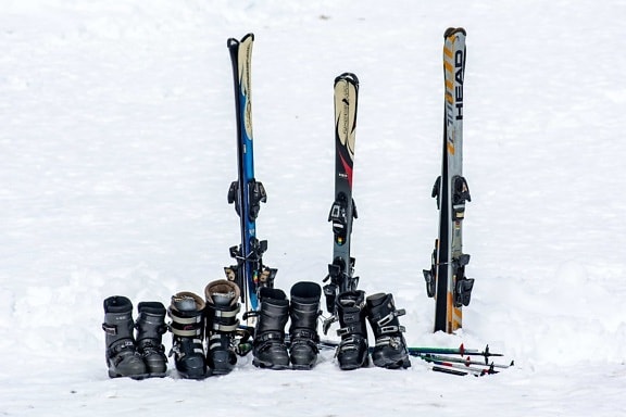 nieve, esquí, invierno, al aire libre, deporte, objeto, equipo,