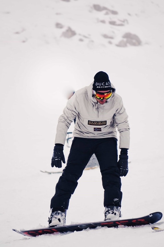 neige, hiver, snowboard, compétition, homme, glace, skieur, froid, sport, montagne