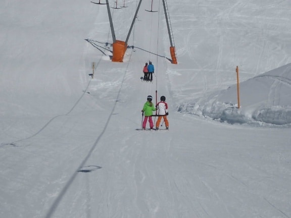 雪, 滑雪, 冬天, 冰, 寒冷, 霜冻, 冰冻, 运输, chairlift