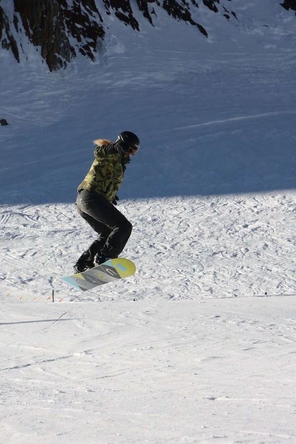 snijeg, snowboard, zima, natjecanje, led, skok, ekstremni sport, hladno, planine