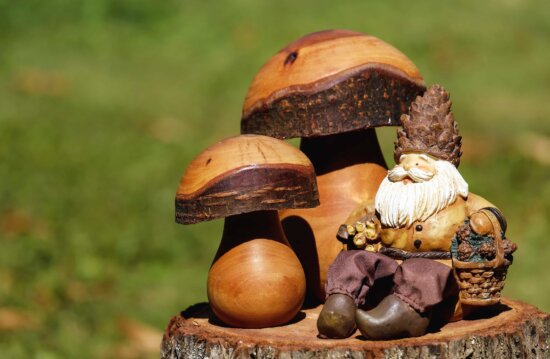 mushroom, still life, toy, wood, sculpture, art, doll