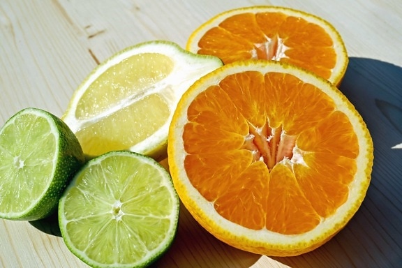水果, 柑橘, 柠檬, 食品, 维生素, 切片, 甜, 橙果