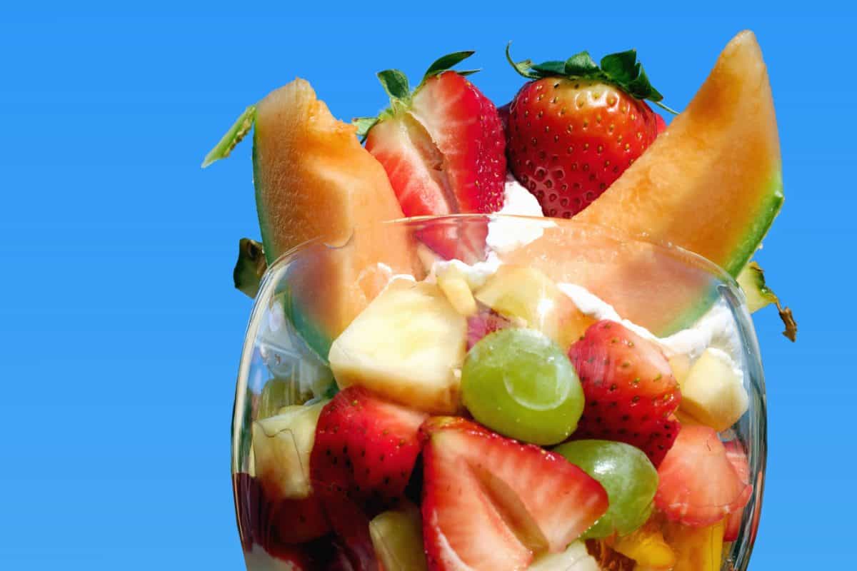 Berry, heerlijke, voedsel, zoet, aardbei, fruit, dieet, salade, meloen