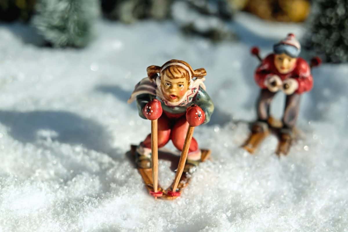สกี ฤดูหนาว เย็น หิมะ ของเล่น ตุ๊กตา เกล็ด หิมะ วัตถุที่มีสีสัน