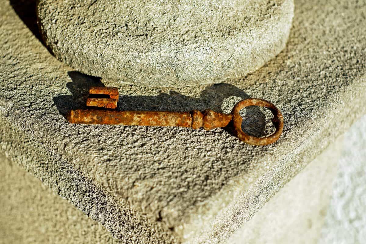 texture, ground, rust, key, rusted, metal, antique