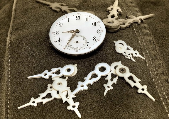 søm, tekstil, klokke, timepiece, minutt