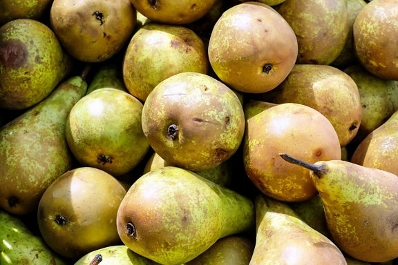 päron, marknaden, kost, vitamin, kost, mat, frukt