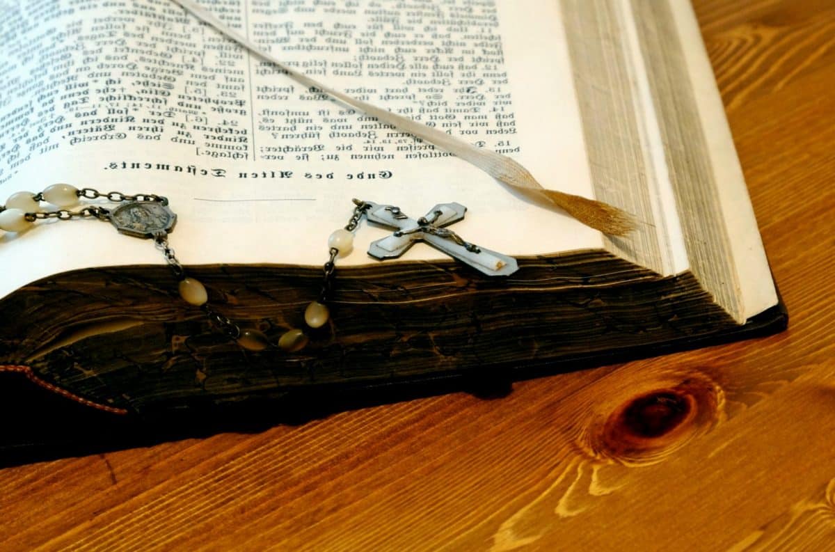 Holz, Kreuz, Buch, Bibel, Religion, lesen