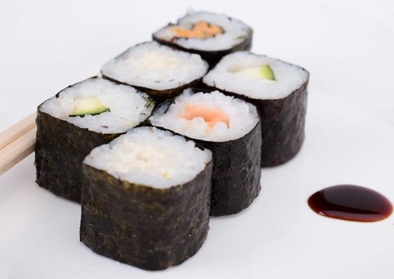 Reis, Meeresfrüchte, Essen, Sushi, Speise, Mahlzeit, Japan, Fische