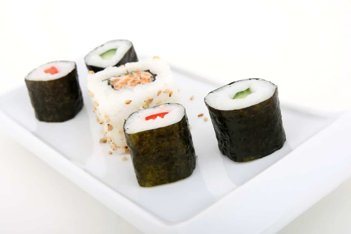 sushi, mat, ris, fisk, sjømat, rett