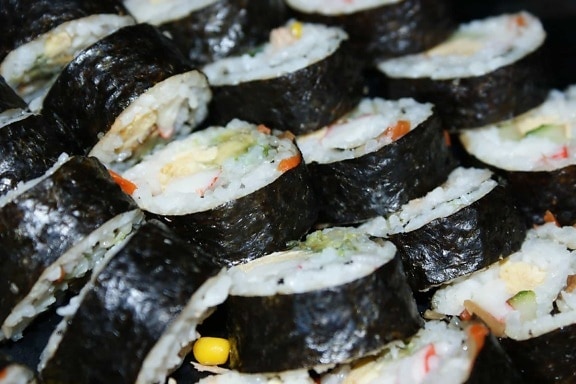 อาหาร ข้าว อาหารทะเล ปลา อาหาร ปลาทูน่า ซูชิ อาหารค่ำ
