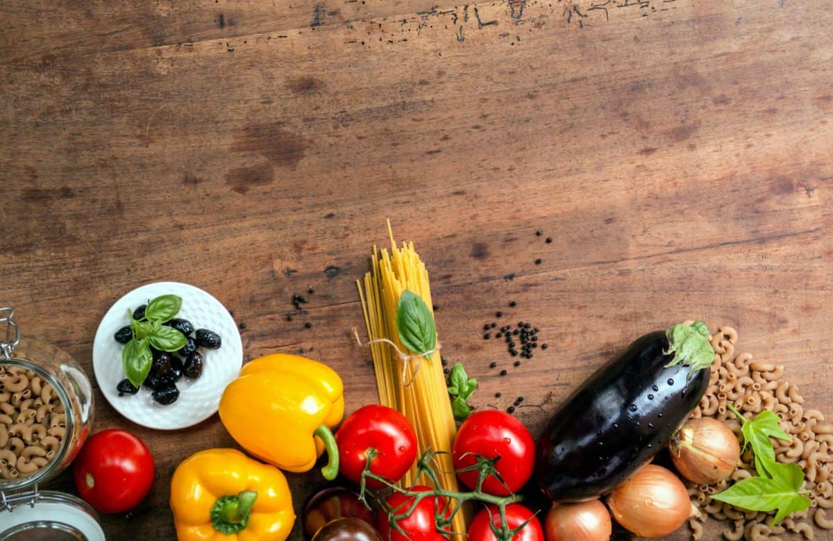 grøntsager, peberfrugt, træ, hvidløg, træ, fødevarer, tomat, vegetar