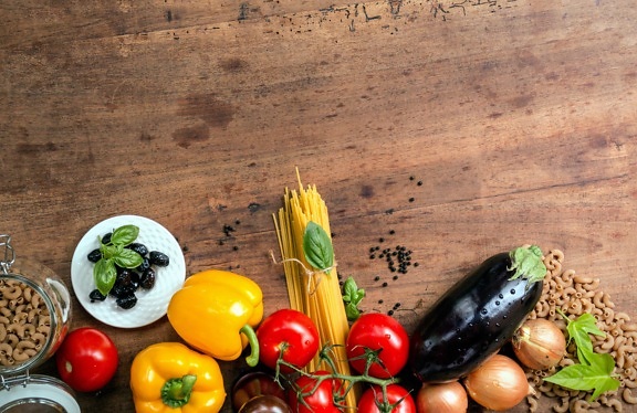 Gemüse, Paprika, aus Holz, Knoblauch, Holz, Nahrung, Tomate, vegetarisch