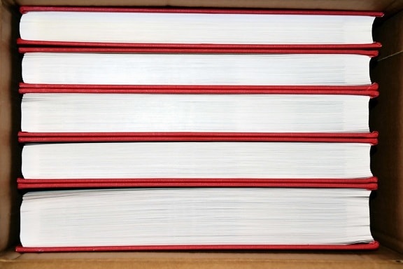 กระดาษ ไลบรารี สีแดง หนังสือ การเรียน ความรู้ วัตถุ