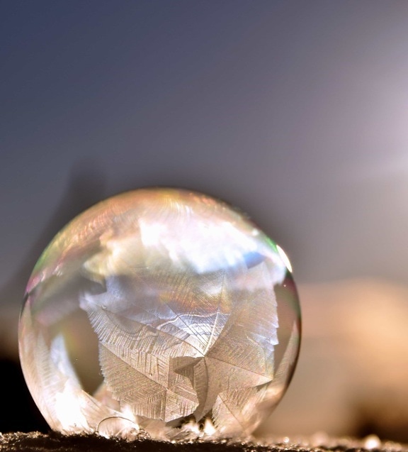 outdoor, sphere, sunshine, decoration, frost