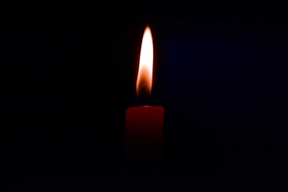 candle, wax, dark, fire, stick, darkness, night