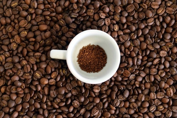 咖啡因, 豆子, 咖啡, 杯子, 饮料, 卡布奇诺, 浓咖啡, 饮料