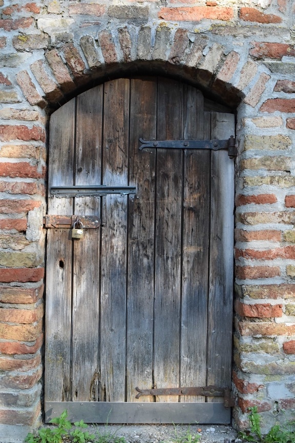 casa, muro, legno, architettura, porta, porta, antica, ingresso
