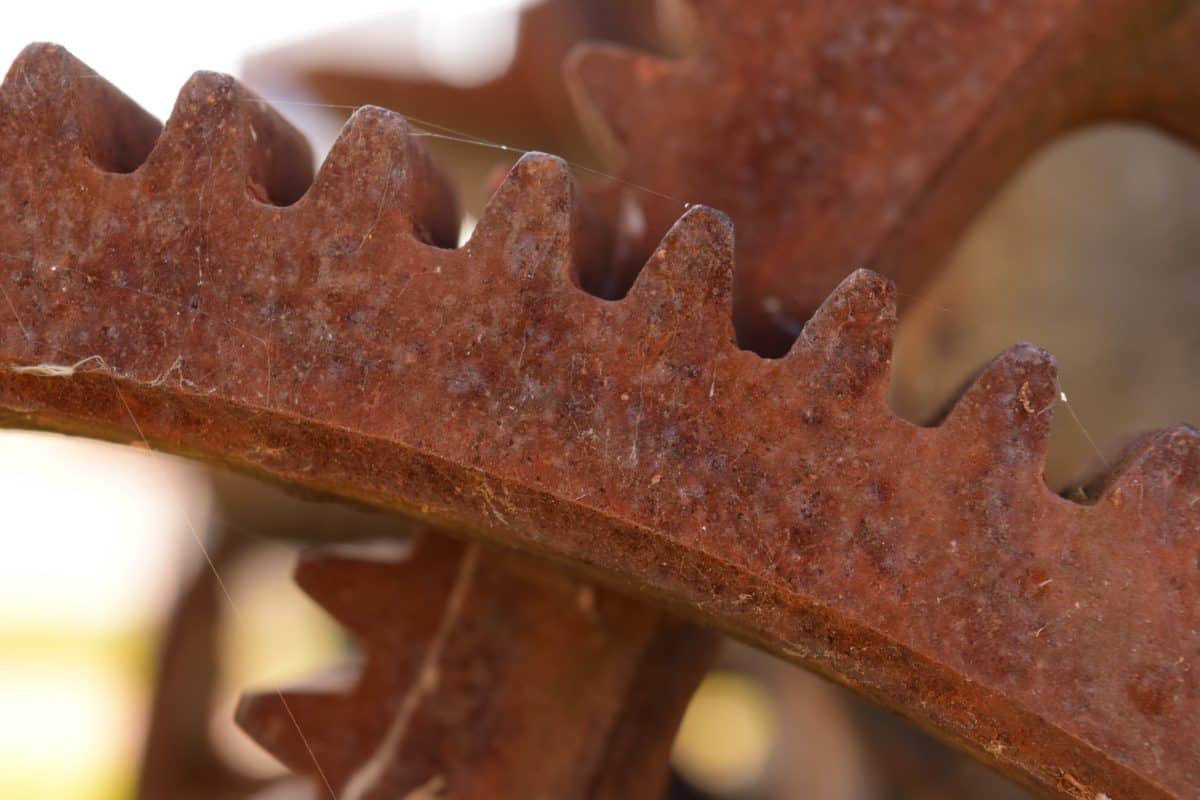 la corrosion, acier, fer, vieux, industrie, mécanisme, rouille