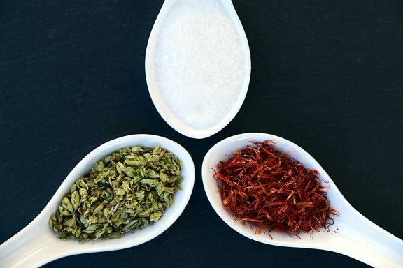 ложка спеції трави, харчування, сухий, чай