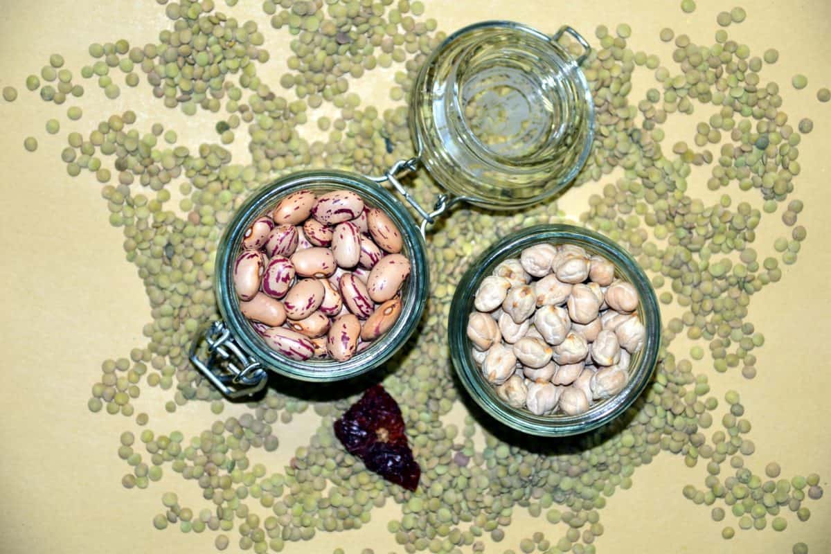semente, pote, vidro, kernel, tigela, objeto