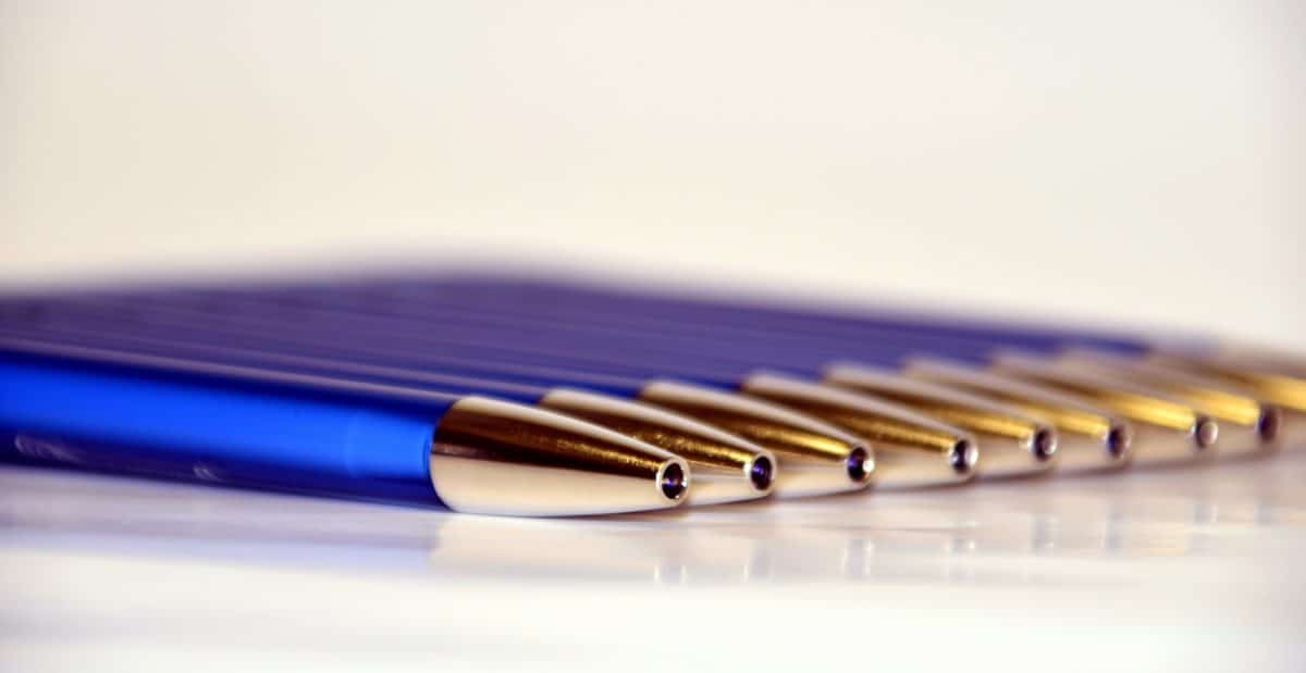 писалка, химикалка, писане, метал, цвят, мастило