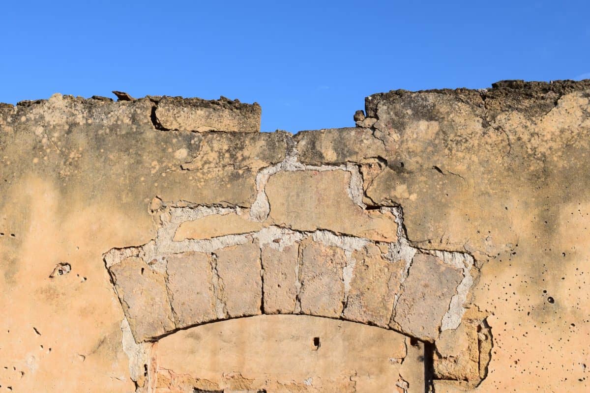 παλιά, τοίχο, τούβλο, πέτρα, αρχαία, αρχιτεκτονική, φρούριο