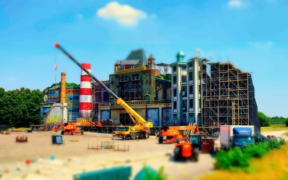 crane, construction, sky, architecture, truck, daylight, building