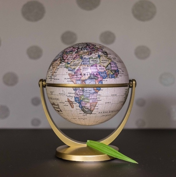 география, карта, сфера, земята, глобус, обект