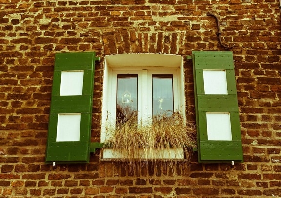 wall, brick, architecture, house, old, window
