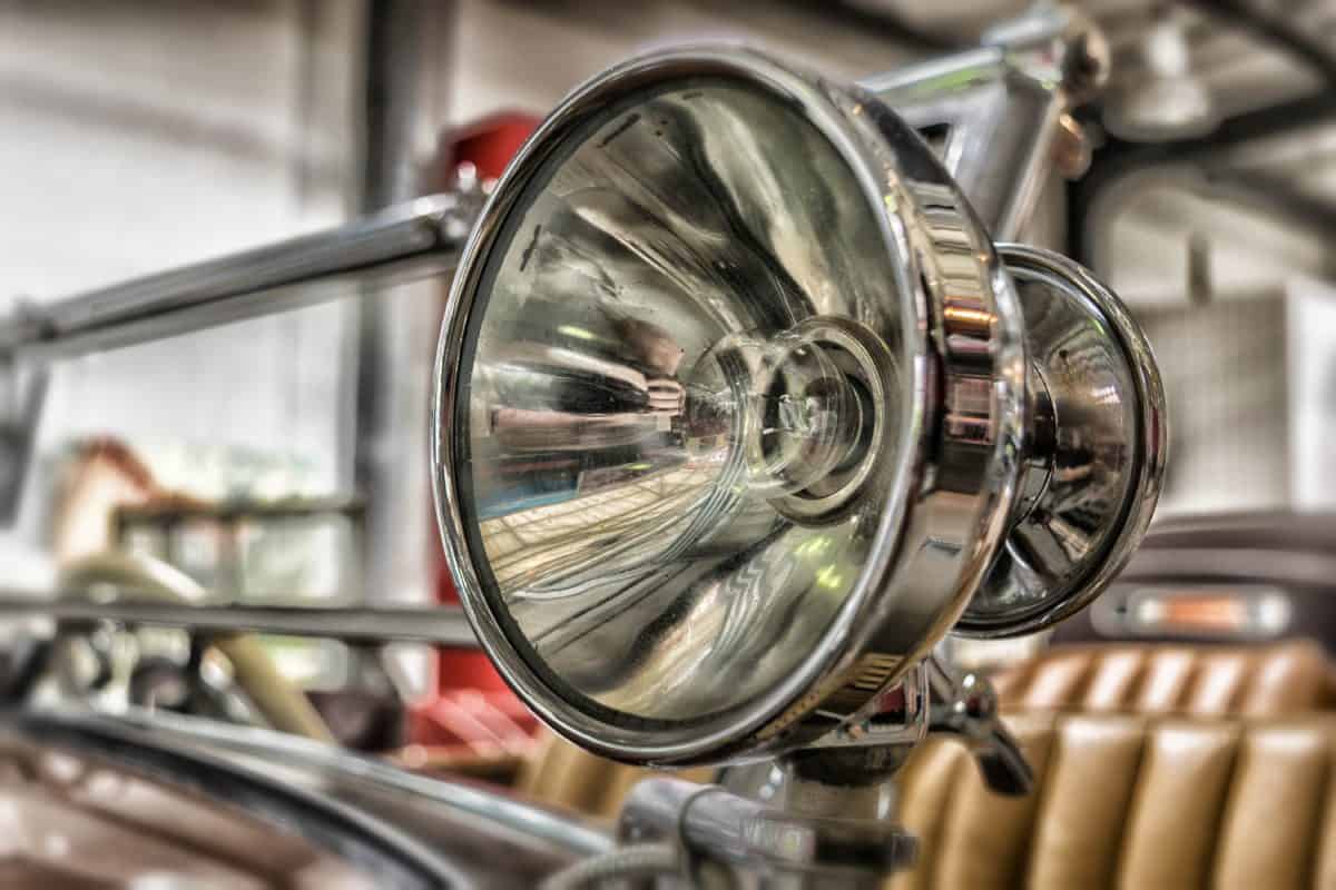 Oldtimer, véhicule, voiture, phare, lampe, chrome, classic, berline