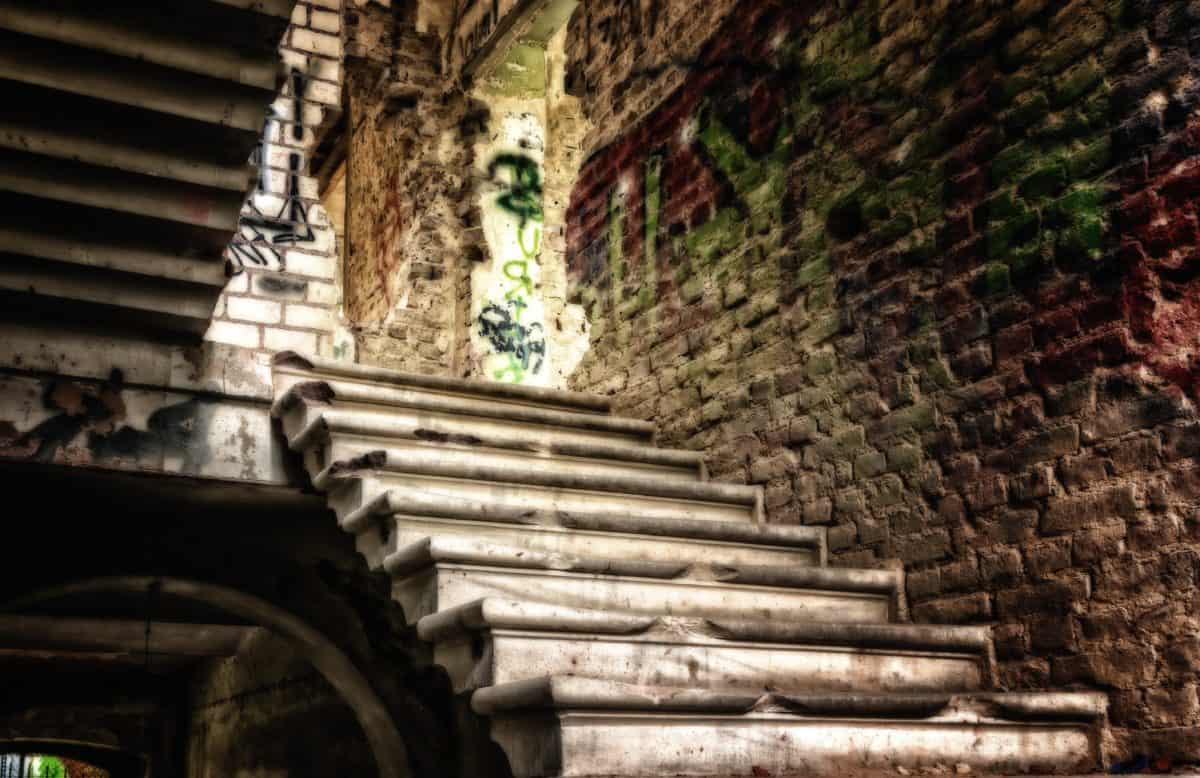 architecture, old, stairs, concrete, ancient, wall, brick, outdoor