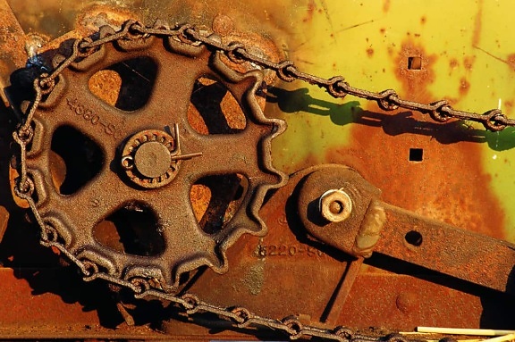 старий, іржі, машина, об'єкт, металу, заліза, механізм, металеві gear, ланцюг