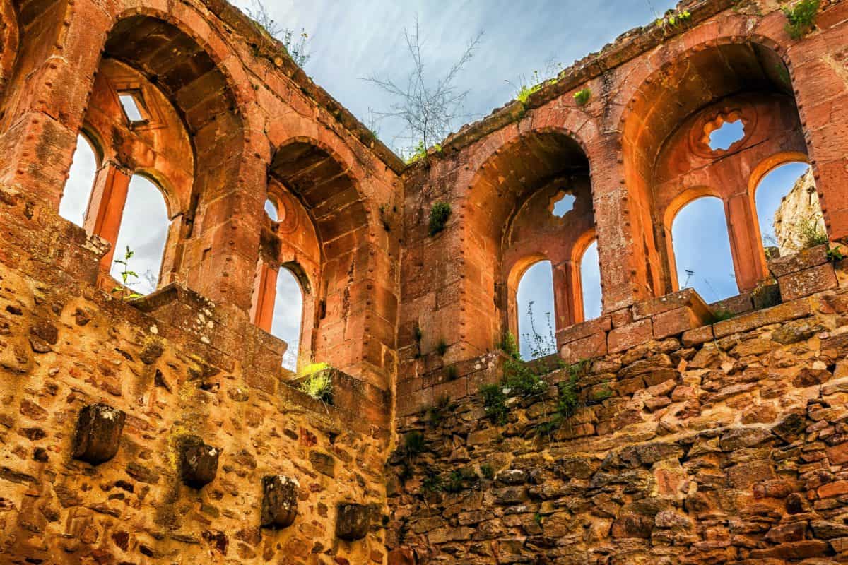 Stare, ruiny, architektura, klasztor i twierdza, starożytny zamek