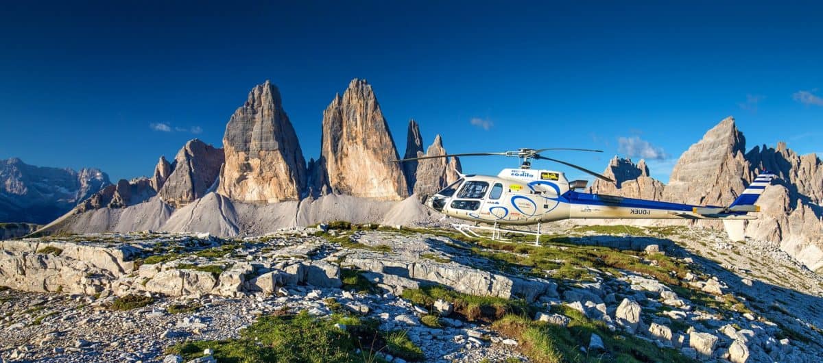 sky, landscape, helicopter, vehicle, aircraft, mountain, outdoor