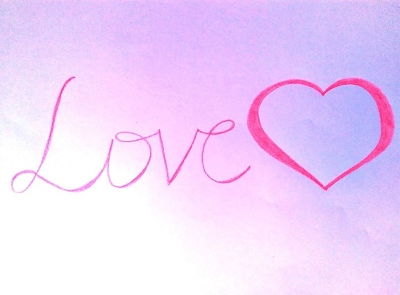 älska meddelande, hjärta, kärlek, text, kärlek, design, illustration, papper, grafiska