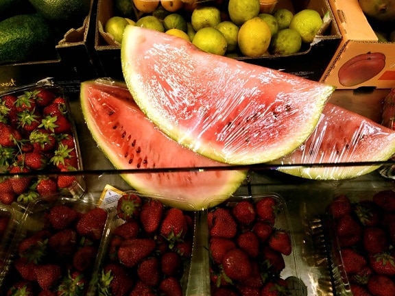 food, watermelon, strawberry, apple, supermarket, fruit, melon, citrus