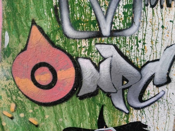 graffiti, street, farver, farverige, væg, tekstur