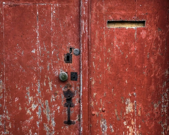 vstup, dveře, staré, textury, brány, retro, oceli, rez, železo
