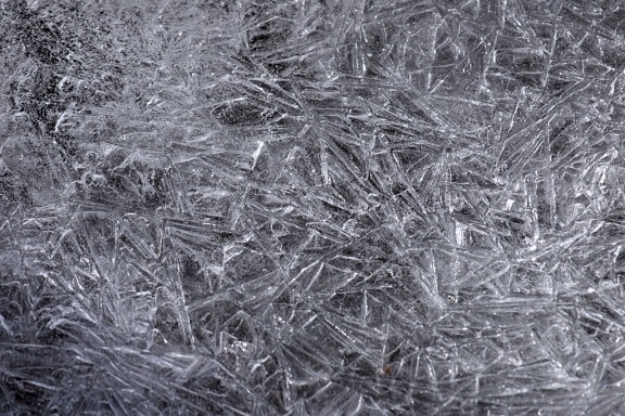 gelo cristal, floco de neve, padrão, textura, abstrata