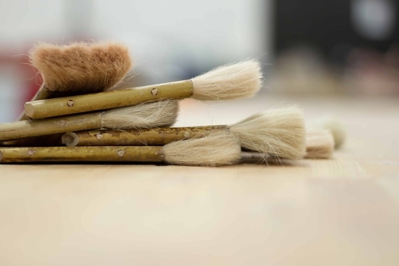 paintbrush, fine arts, wooden, wood, brush, broom, tool