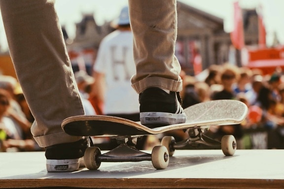 skateboard, om, oameni, concurs, sport, persoana