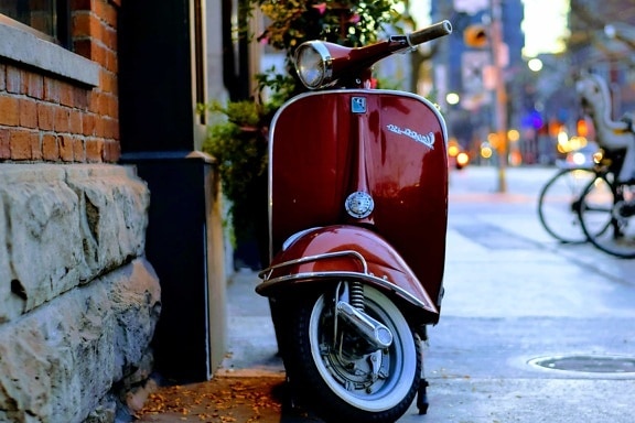 Италия, колело, град, улица, превозни средства, пренасянето, мотоциклет, Открит