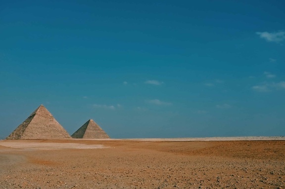 πυραμίδα, Αφρική, Αίγυπτος, άμμο, έρημο, αμμόλοφος, χώμα, τοπίο, ουρανό, υπαίθριο